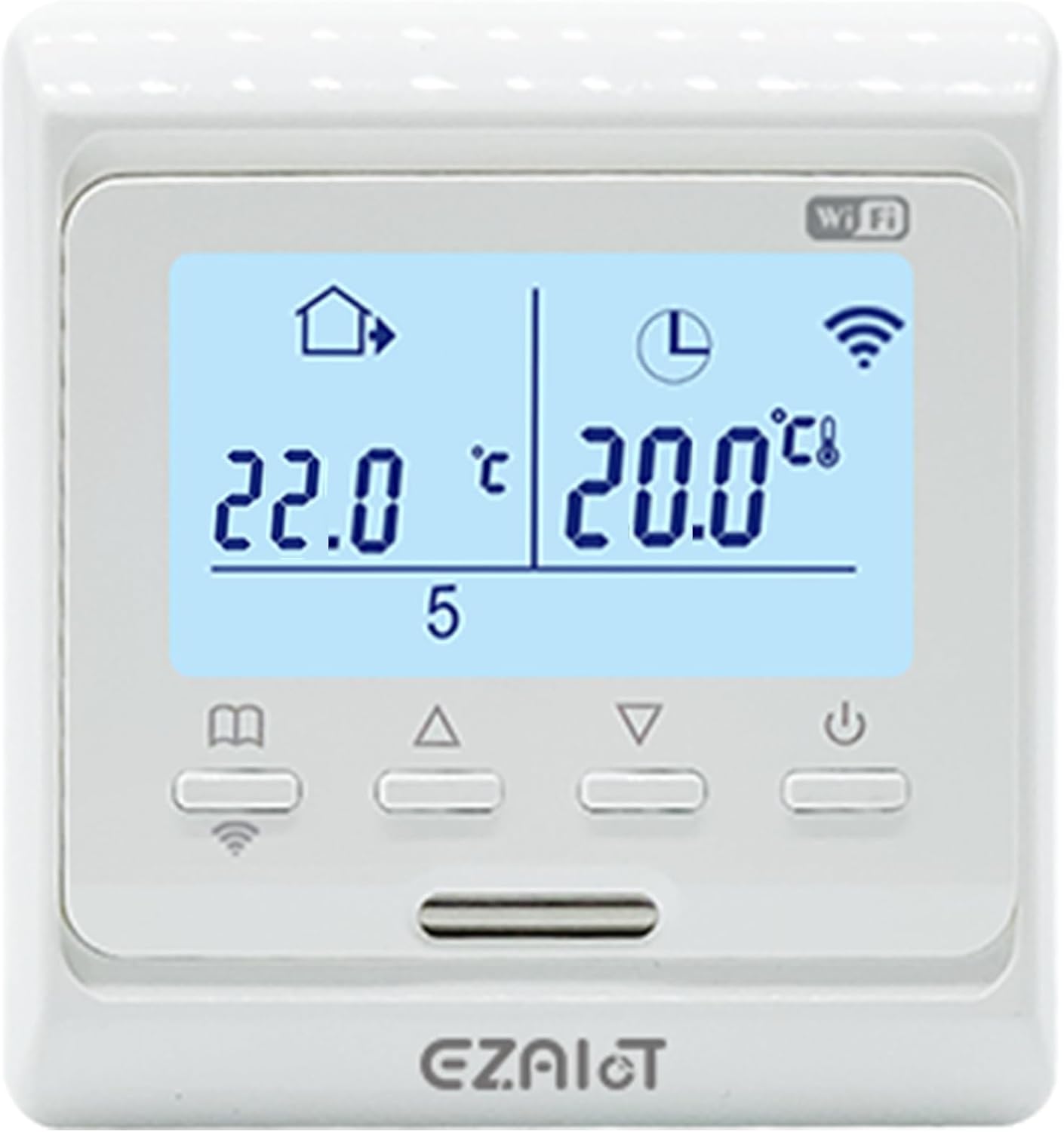 EZAIoT Smart Thermostat- For Gas/Combi Boilers – Wall Mounted WiFi Temperature Controller – Programmable Room Thermostat – Floor Heating – Alexa and Google Assistant Voice Control EZAIoT Smart Thermostat- For Gas/Combi Boilers – Wall Mounted WiFi Temperature Controller – Programmable Room Thermostat – Floor Heating – Alexa and Google Assistant Voice Control