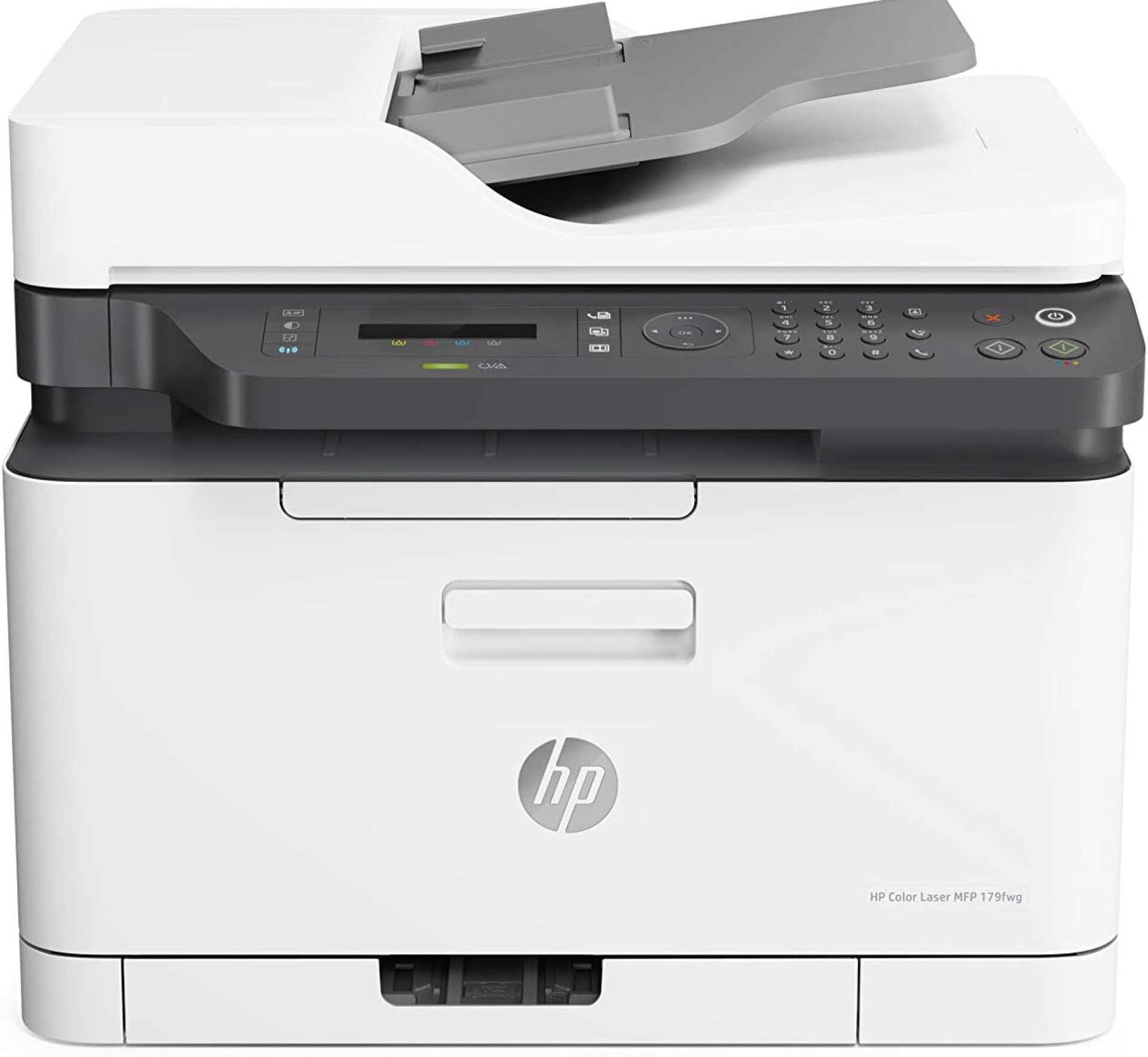 HP LaserJet 179fnw Colour Wireless Multifunction Printer with Fax | Self-healing Wi-Fi | Print from phone or tablet | Small, compact MFP – world’s smallest in-class | Print speeds up to 19 ppm black HP LaserJet 179fnw Colour Wireless Multifunction Printer with Fax | Self-healing Wi-Fi | Print from phone or tablet | Small, compact MFP – world’s smallest in-class | Print speeds up to 19 ppm black