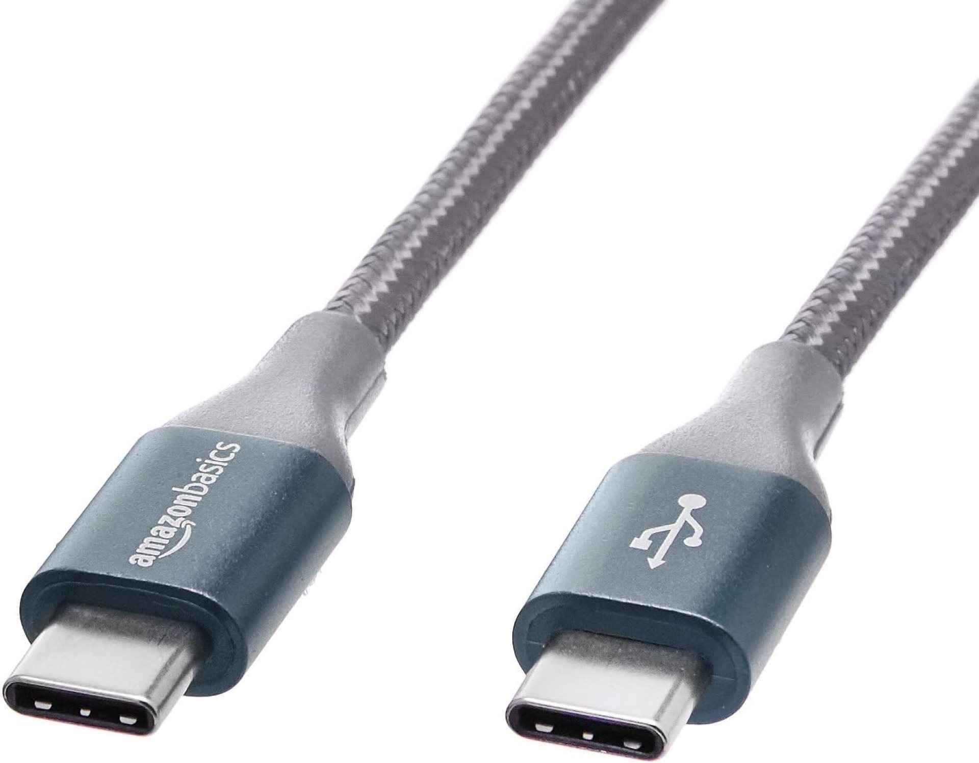 Amazon Basics USB-C to USB-C Cable Charger Cable, Nylon Braided Cord, 480Mbps Speed, USB-IF Certified, for Apple iPhone 16/15, iPad, Samsung Galaxy, Tablets, Laptops, 3 m, Dark Grey Amazon Basics USB-C to USB-C Cable Charger Cable, Nylon Braided Cord, 480Mbps Speed, USB-IF Certified, for Apple iPhone 16/15, iPad, Samsung Galaxy, Tablets, Laptops, 3 m, Dark Grey