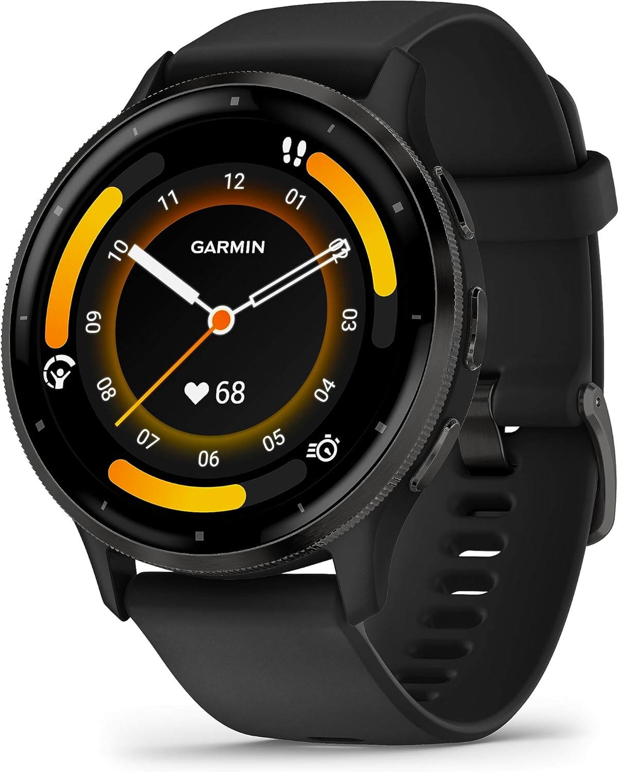 Garmin Venu 3 GPS 45mm Smartwatch, AMOLED Touchscreen, All-day Advanced Health & Fitness Features, Voice Functionality, Music Storage, Wellness Smartwatch with up to 14 days battery life, Black Garmin Venu 3 GPS 45mm Smartwatch, AMOLED Touchscreen, All-day Advanced Health & Fitness Features, Voice Functionality, Music Storage, Wellness Smartwatch with up to 14 days battery life, Black