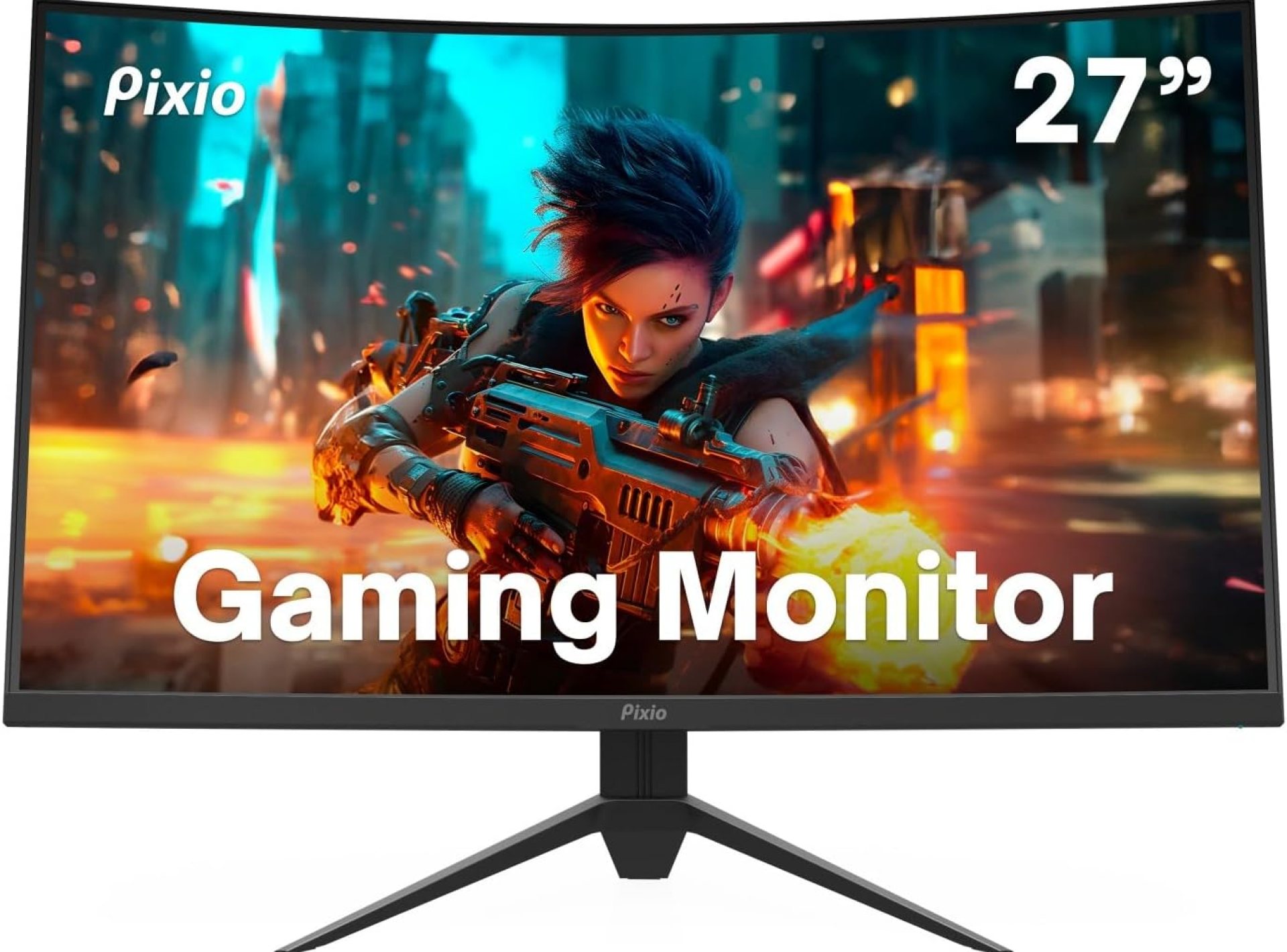 Pixio PXC277 Advanced 27 inch 1500R Curved Fast VA 1ms GTG Response Time WQHD 2560 x 1440 Resolution 165Hz Refresh Rate HDR Adaptive Sync DCI-P3 97% Curved Gaming Monitor Pixio PXC277 Advanced 27 inch 1500R Curved Fast VA 1ms GTG Response Time WQHD 2560 x 1440 Resolution 165Hz Refresh Rate HDR Adaptive Sync DCI-P3 97% Curved Gaming Monitor