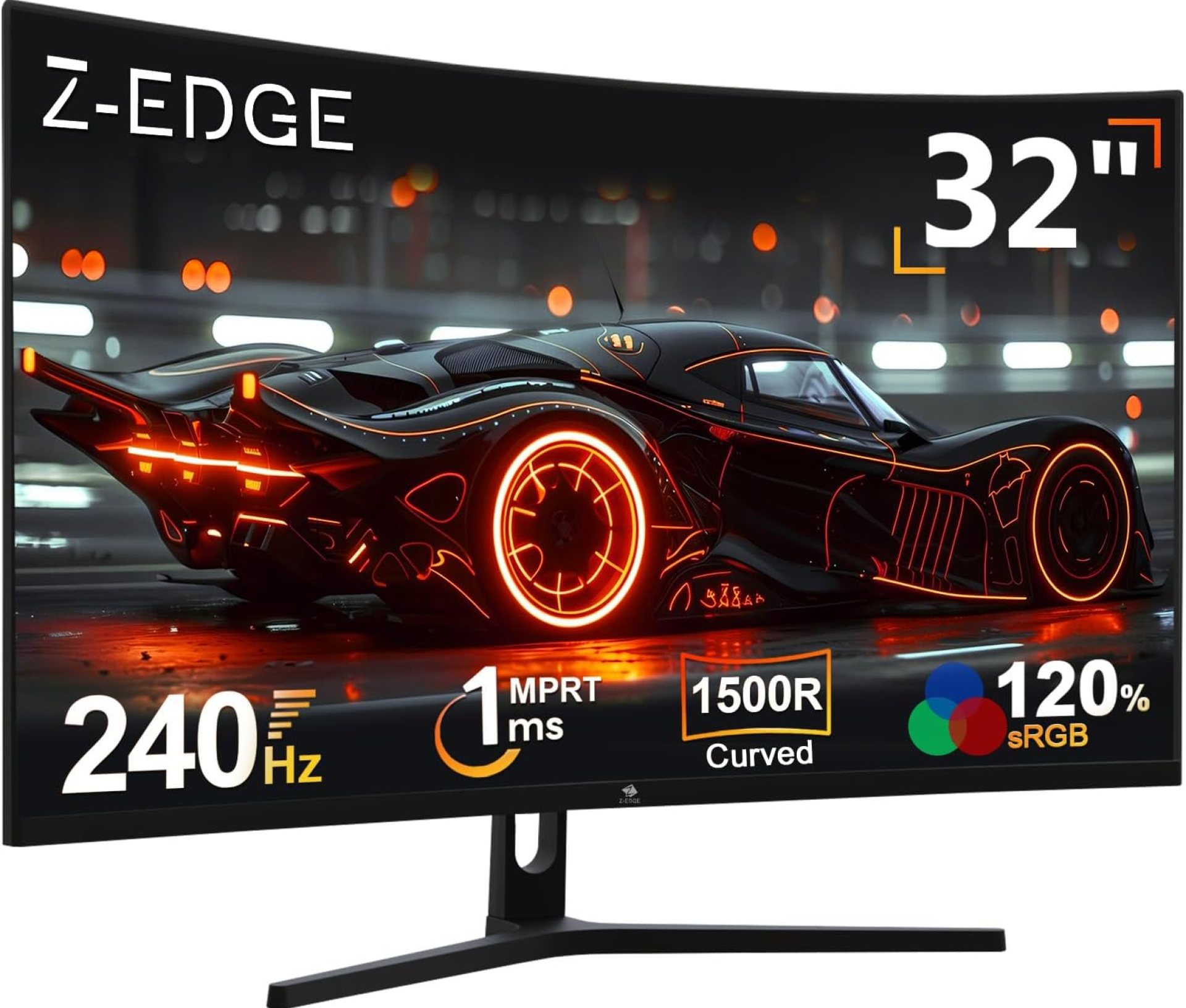 Z-Edge 32 Inch Curved Gaming Monitor 240Hz 1ms MPRT Full HD 16:9 Curved Screen Frameless LED Monitor, Ultra-Thin Bezel, FreeSync, DisplayPort & HDMI, Black Z-Edge 32 Inch Curved Gaming Monitor 240Hz 1ms MPRT Full HD 16:9 Curved Screen Frameless LED Monitor, Ultra-Thin Bezel, FreeSync, DisplayPort & HDMI, Black
