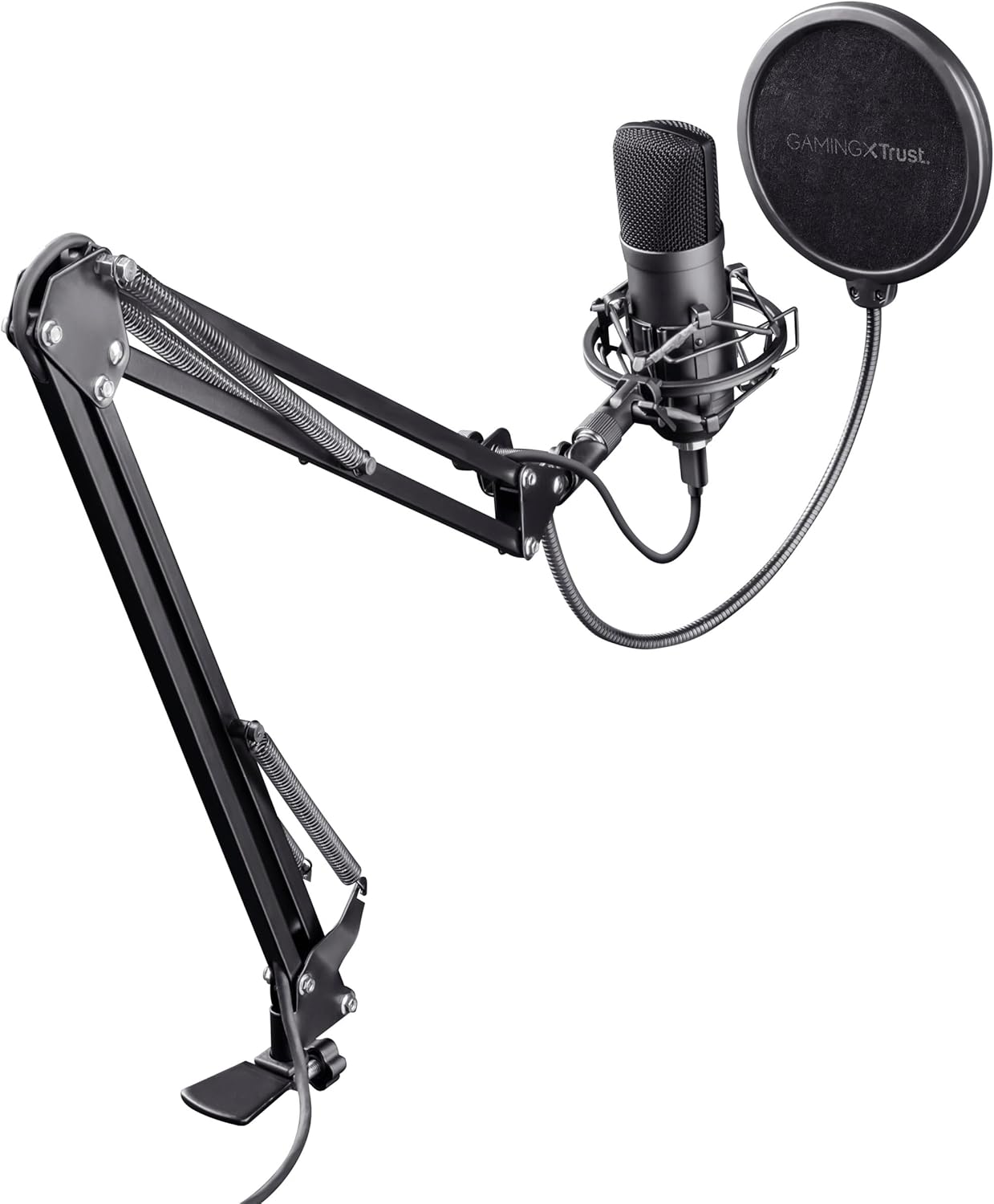 Trust GXT 252+ Emita Plus USB Gaming Microphone with Adjustable Arm, Studio Condenser Microphone, Cardioid Audio Pattern, Microphone for Podcasting, Voice-overs, Streaming, Acoustic Music – Black Trust GXT 252+ Emita Plus USB Gaming Microphone with Adjustable Arm, Studio Condenser Microphone, Cardioid Audio Pattern, Microphone for Podcasting, Voice-overs, Streaming, Acoustic Music – Black