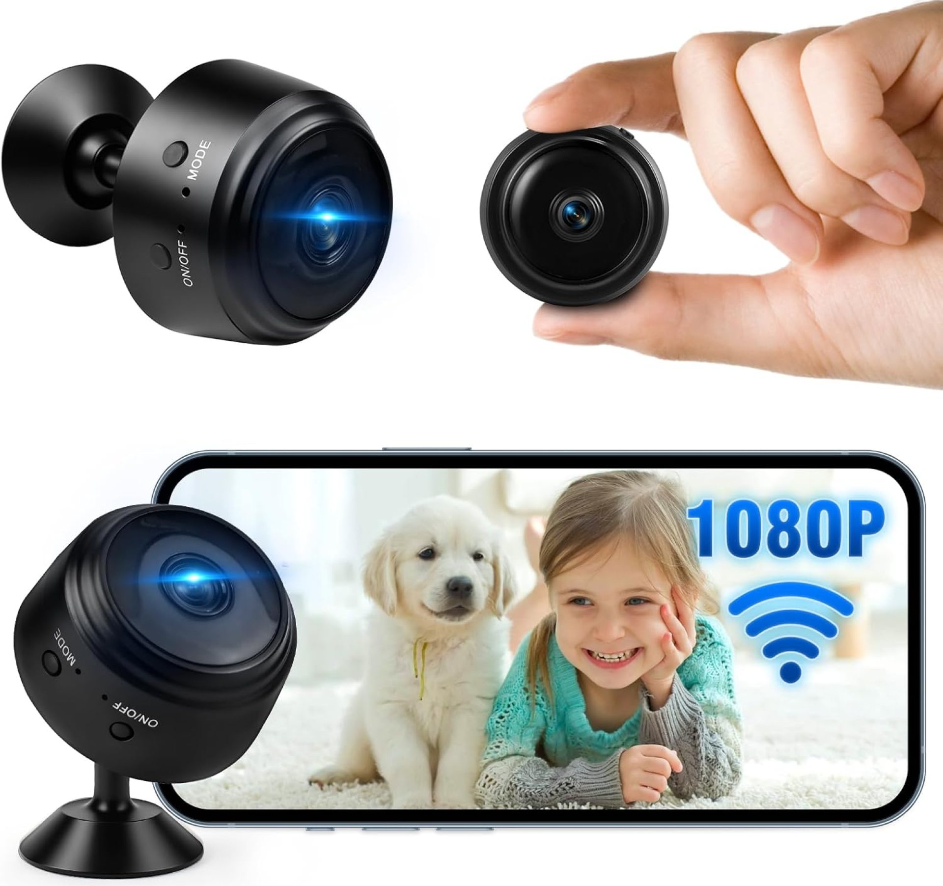 Upgraded Hidden Camera, Spy Camera Wifi Hidden, 1080P HD Indoor Camera Wireless, Mini Camera Spy Suitable for Home Offices, Hidden Cameras for Home with Night Vision, Real Time Record Surveillance Upgraded Hidden Camera, Spy Camera Wifi Hidden, 1080P HD Indoor Camera Wireless, Mini Camera Spy Suitable for Home Offices, Hidden Cameras for Home with Night Vision, Real Time Record Surveillance