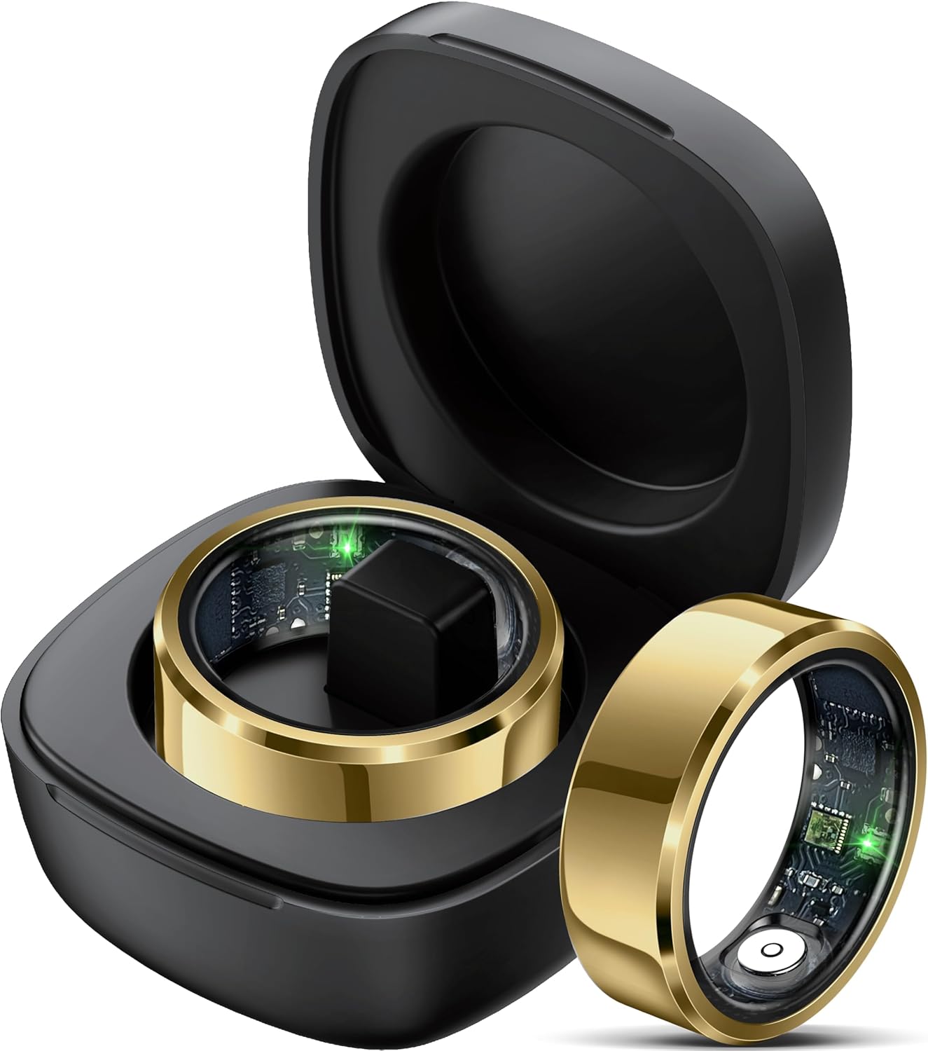 Smart Ring Heart Rate Monitor Blood Pressure Ring Sleep Tracker Blood Oxygen Health Ring Pedometer Step Counter Calories Waterproof Fitness Rings for Men Women Smart Ring Heart Rate Monitor Blood Pressure Ring Sleep Tracker Blood Oxygen Health Ring Pedometer Step Counter Calories Waterproof Fitness Rings for Men Women