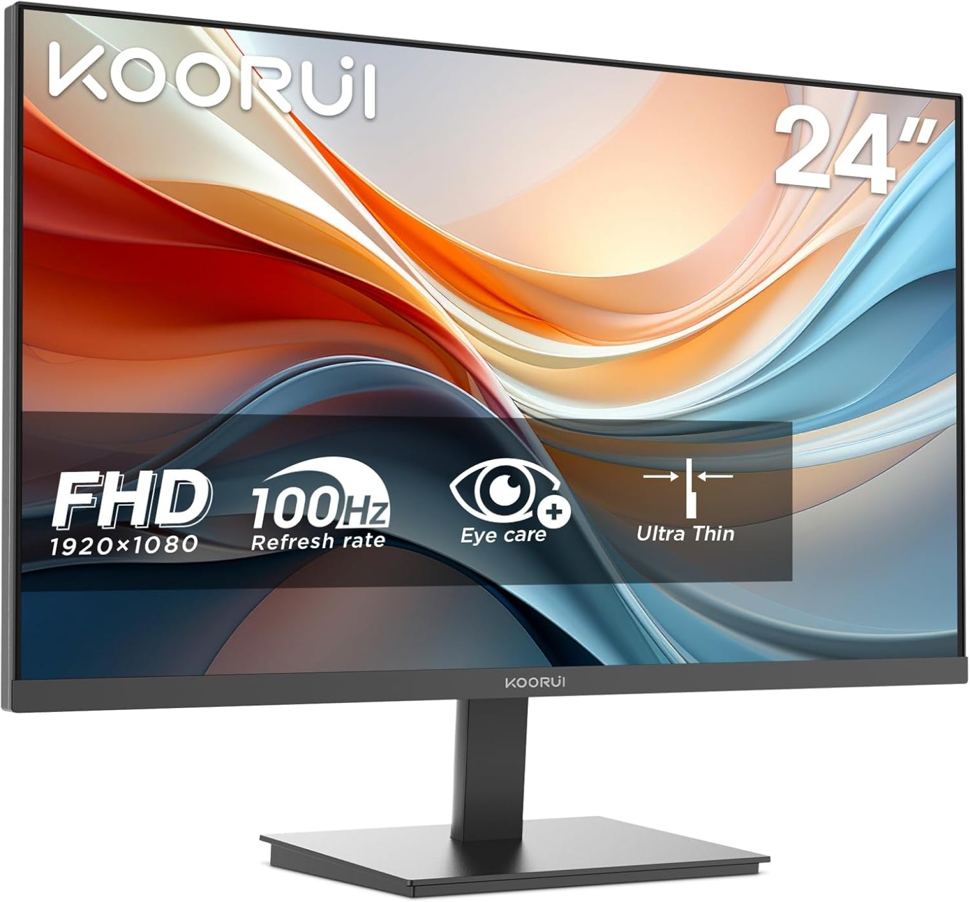 KOORUI E2412F 24 Inch FHD Monitor, Gaming 100Hz, VA Computer Monitors, 1080P Pc Screen, 5ms, VESA 100x100mm, Eye Care, HDMI, VGA KOORUI E2412F 24 Inch FHD Monitor, Gaming 100Hz, VA Computer Monitors, 1080P Pc Screen, 5ms, VESA 100x100mm, Eye Care, HDMI, VGA