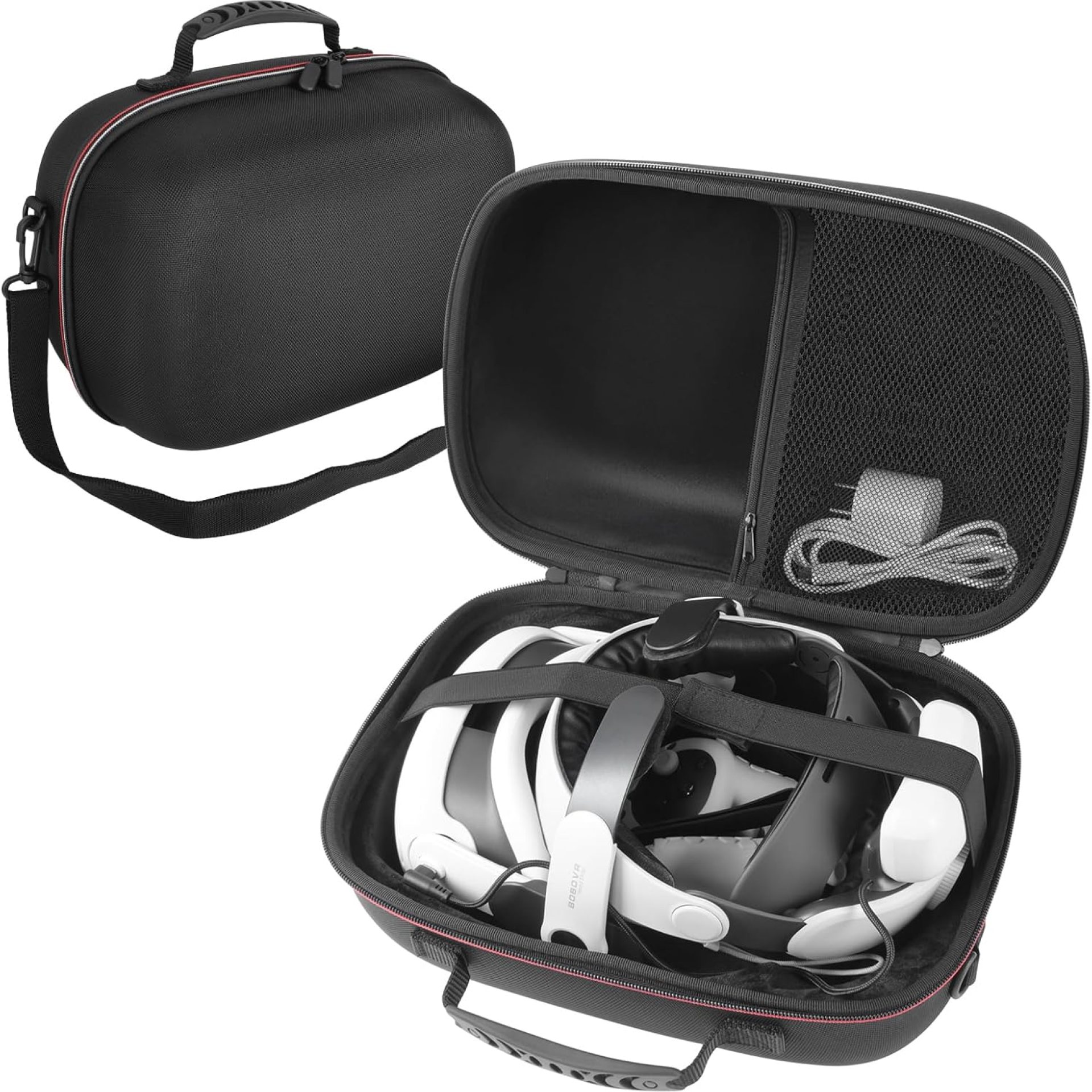 ARVOK Carry Case for Meta Quest 3S/3/2/Oculus Quest 3/2/Pro/Pico 4, Case for Kiwi Design/BOBOVR Battery Head Strap and Other Accessories, EVA Hard Shell VR Headset Protective Bag for Travel Storage ARVOK Carry Case for Meta Quest 3S/3/2/Oculus Quest 3/2/Pro/Pico 4, Case for Kiwi Design/BOBOVR Battery Head Strap and Other Accessories, EVA Hard Shell VR Headset Protective Bag for Travel Storage
