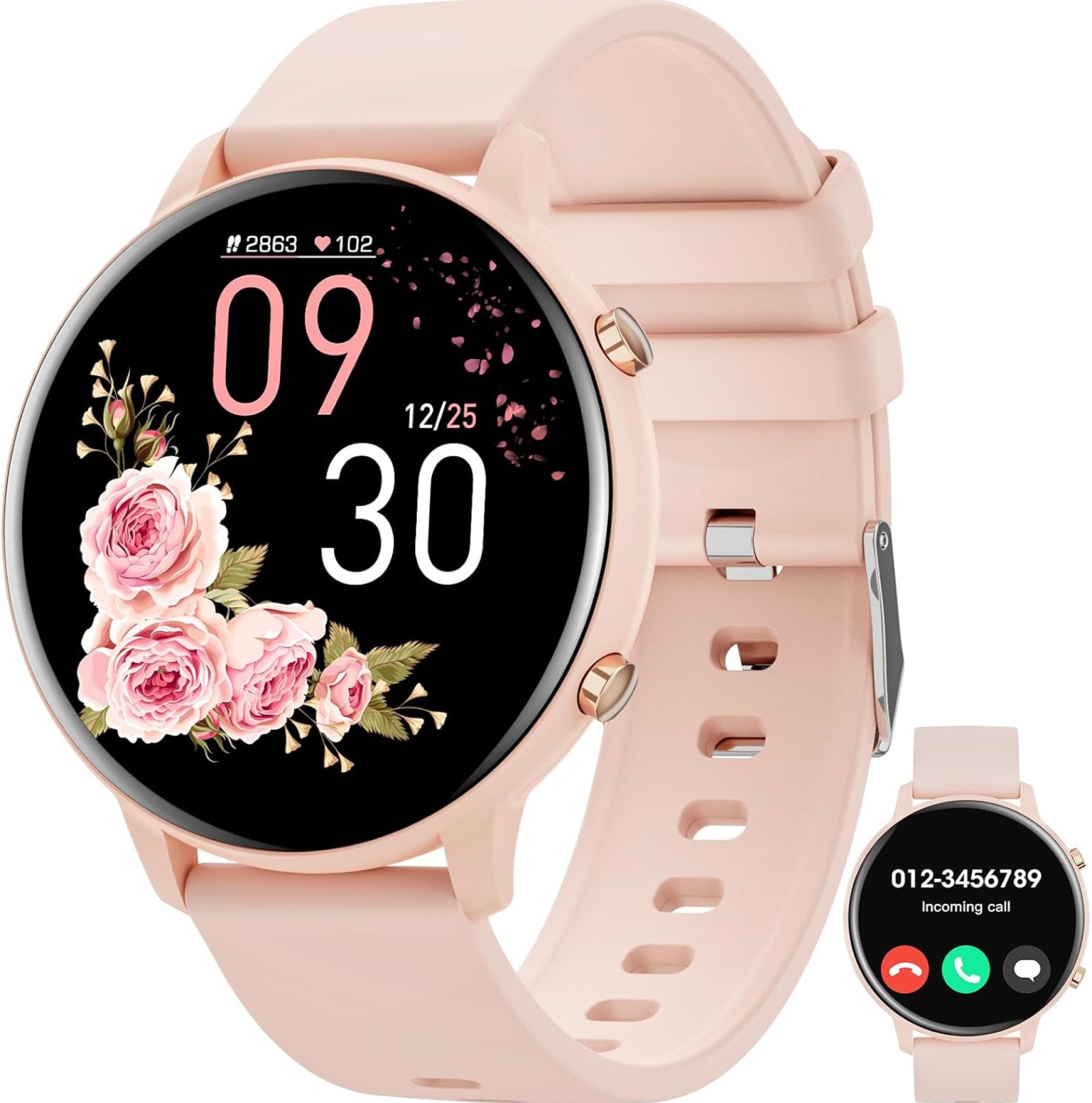 Hwagol Smart Watch (Answer/Make Calls), 1.39″ Fitness Tracker, Smartwatch Heart Rate/Sleep Monitor/Pedometer/Calories, 140+ Sports Modes, Waterproof Women’s Men’s Fitness Watch for Android iOS Hwagol Smart Watch (Answer/Make Calls), 1.39″ Fitness Tracker, Smartwatch Heart Rate/Sleep Monitor/Pedometer/Calories, 140+ Sports Modes, Waterproof Women’s Men’s Fitness Watch for Android iOS