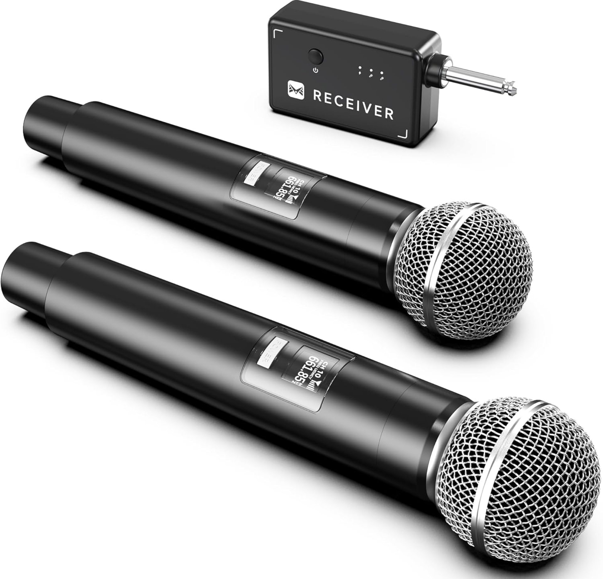 Microphone Wireless, Microphone with One-to-One Chip Connection, 40H Duration, 200 FT Distance Receiving, Rechargeable Receiver, Wireless Microphones for Singing, Video Recording, Home Party (Black) Microphone Wireless, Microphone with One-to-One Chip Connection, 40H Duration, 200 FT Distance Receiving, Rechargeable Receiver, Wireless Microphones for Singing, Video Recording, Home Party (Black)