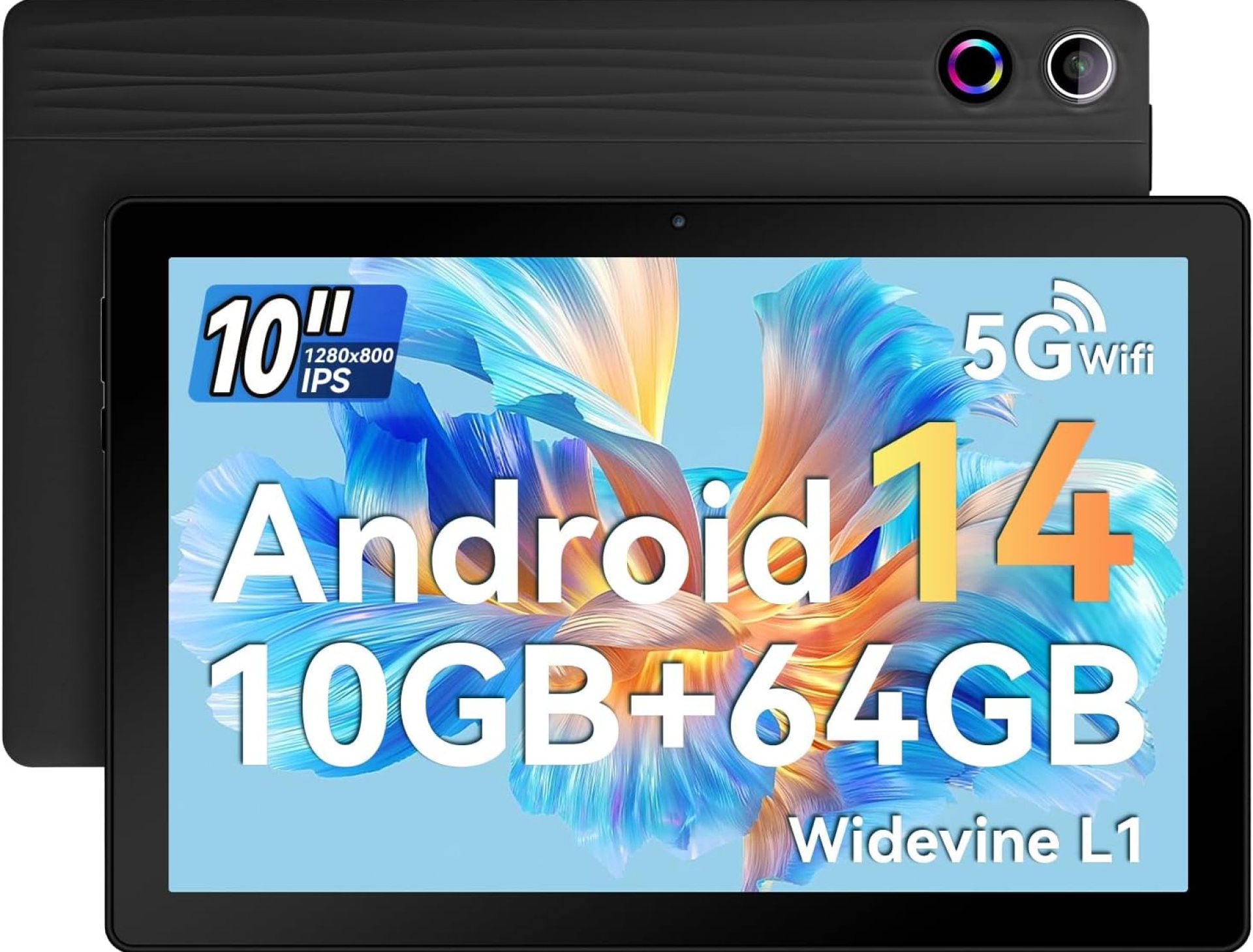 Ainmel 10 inch Tablet, Tablets Android 14 8GB RAM 64GB ROM,1TB TF Card Expand, 1280 * 800 Full HD Tablet with Octa-Core Processor, 5000mAh Battery, 8MP & 5MP Dual Camera Face ID (Black) Ainmel 10 inch Tablet, Tablets Android 14 8GB RAM 64GB ROM,1TB TF Card Expand, 1280 * 800 Full HD Tablet with Octa-Core Processor, 5000mAh Battery, 8MP & 5MP Dual Camera Face ID (Black)