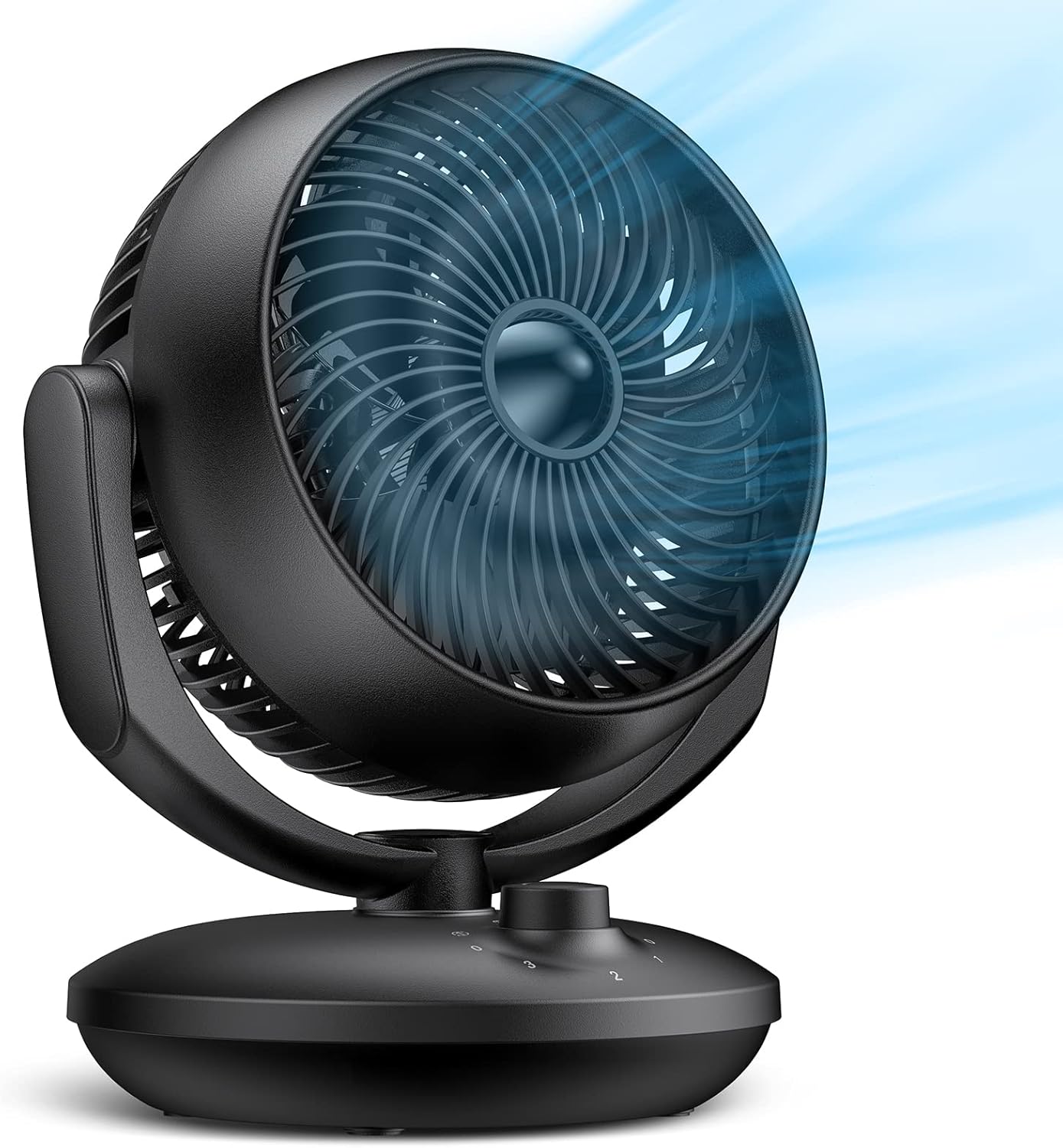 Air Circulator Desk Fan, 22 dB Quiet Fans Cooling for Bedrooms and Office, Efficient Cooling & Circulation, Powerful Airflow Table Oscillating Fan with 3 Speed, 90° Adjustable Tilt, 70° Wide-Angle Air Circulator Desk Fan, 22 dB Quiet Fans Cooling for Bedrooms and Office, Efficient Cooling & Circulation, Powerful Airflow Table Oscillating Fan with 3 Speed, 90° Adjustable Tilt, 70° Wide-Angle