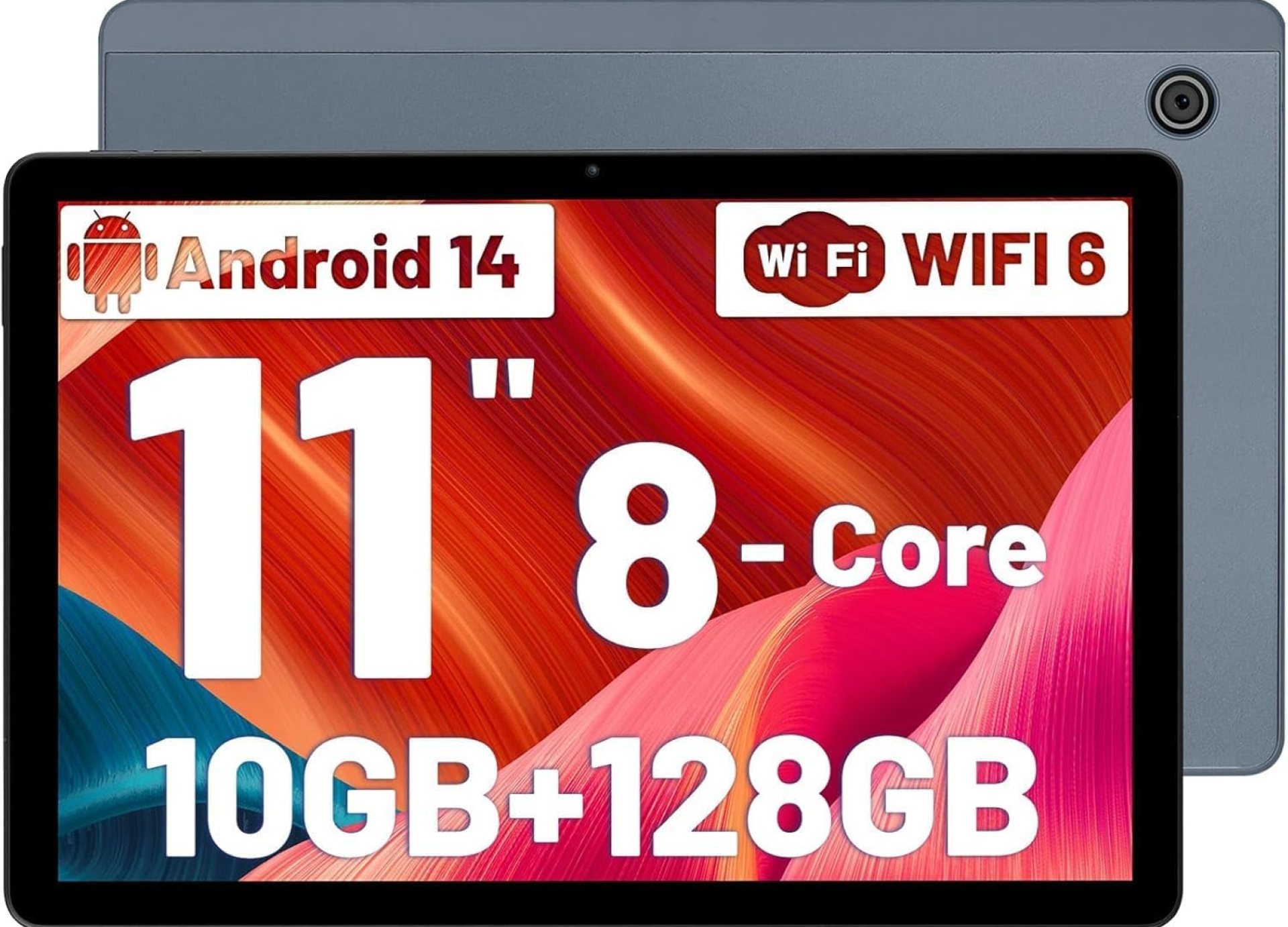 Ainmel Newest Android 14 Tablet, 11 Inch Tablet, 10GB+128GB(TF 1TB), 8 Core, 5G/2.4G WiFi 6.0, 6800mAh, 5MP+8MP Camera, 1280 * 800 HD, 2 Speaker, Android Tablets 10 inch (Grey) Ainmel Newest Android 14 Tablet, 11 Inch Tablet, 10GB+128GB(TF 1TB), 8 Core, 5G/2.4G WiFi 6.0, 6800mAh, 5MP+8MP Camera, 1280 * 800 HD, 2 Speaker, Android Tablets 10 inch (Grey)