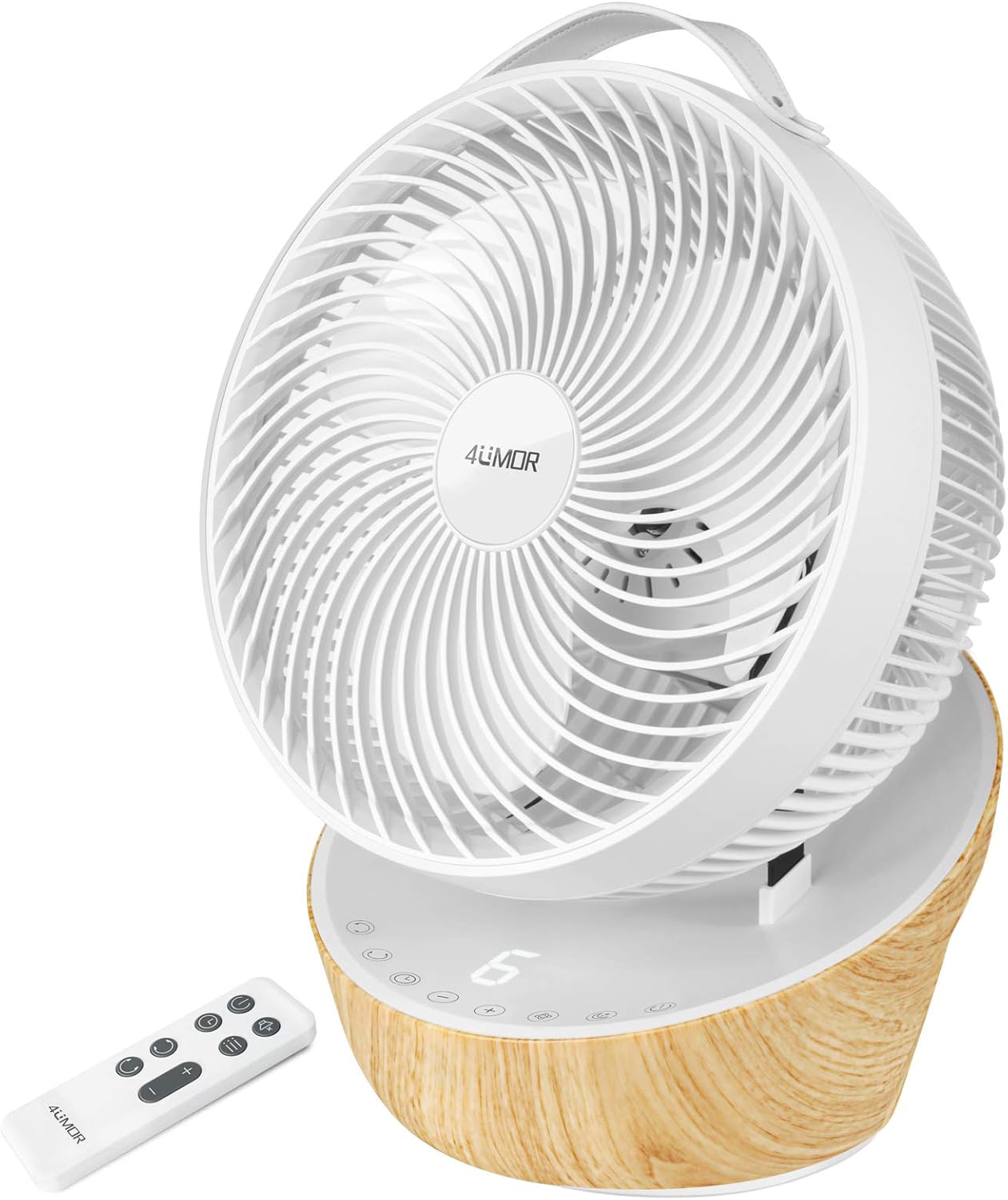 4UMOR Desk Fan Air Circulator Quiet Fan with DC Motor, 20dB Silent Operation, 3D Oscillating Cooling, 12 Speeds, 3 Modes, 8H Timer, Remote Control, Ideal for Bedroom, Home, Office 4UMOR Desk Fan Air Circulator Quiet Fan with DC Motor, 20dB Silent Operation, 3D Oscillating Cooling, 12 Speeds, 3 Modes, 8H Timer, Remote Control, Ideal for Bedroom, Home, Office