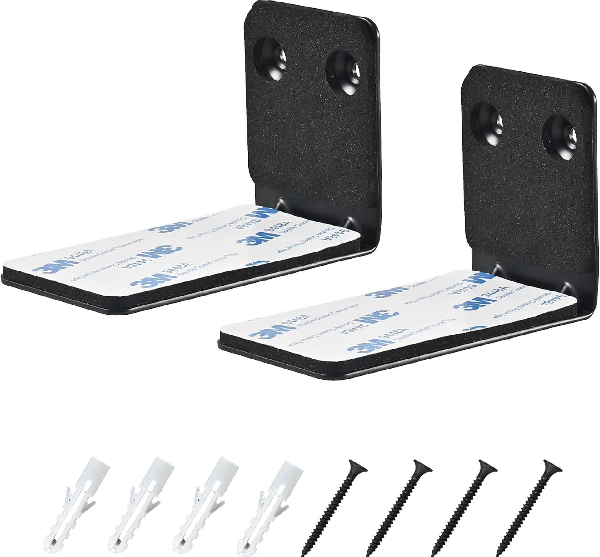 Hi-ERA 2 Pack SoundBar Wall Mount with Anti-Drop Design, Secure Mounting Bracket for Samsung, LG, Vizio, Sony, Bose Soundbar Mount Shelf Under TV with Hardware Kit – Black Hi-ERA 2 Pack SoundBar Wall Mount with Anti-Drop Design, Secure Mounting Bracket for Samsung, LG, Vizio, Sony, Bose Soundbar Mount Shelf Under TV with Hardware Kit – Black