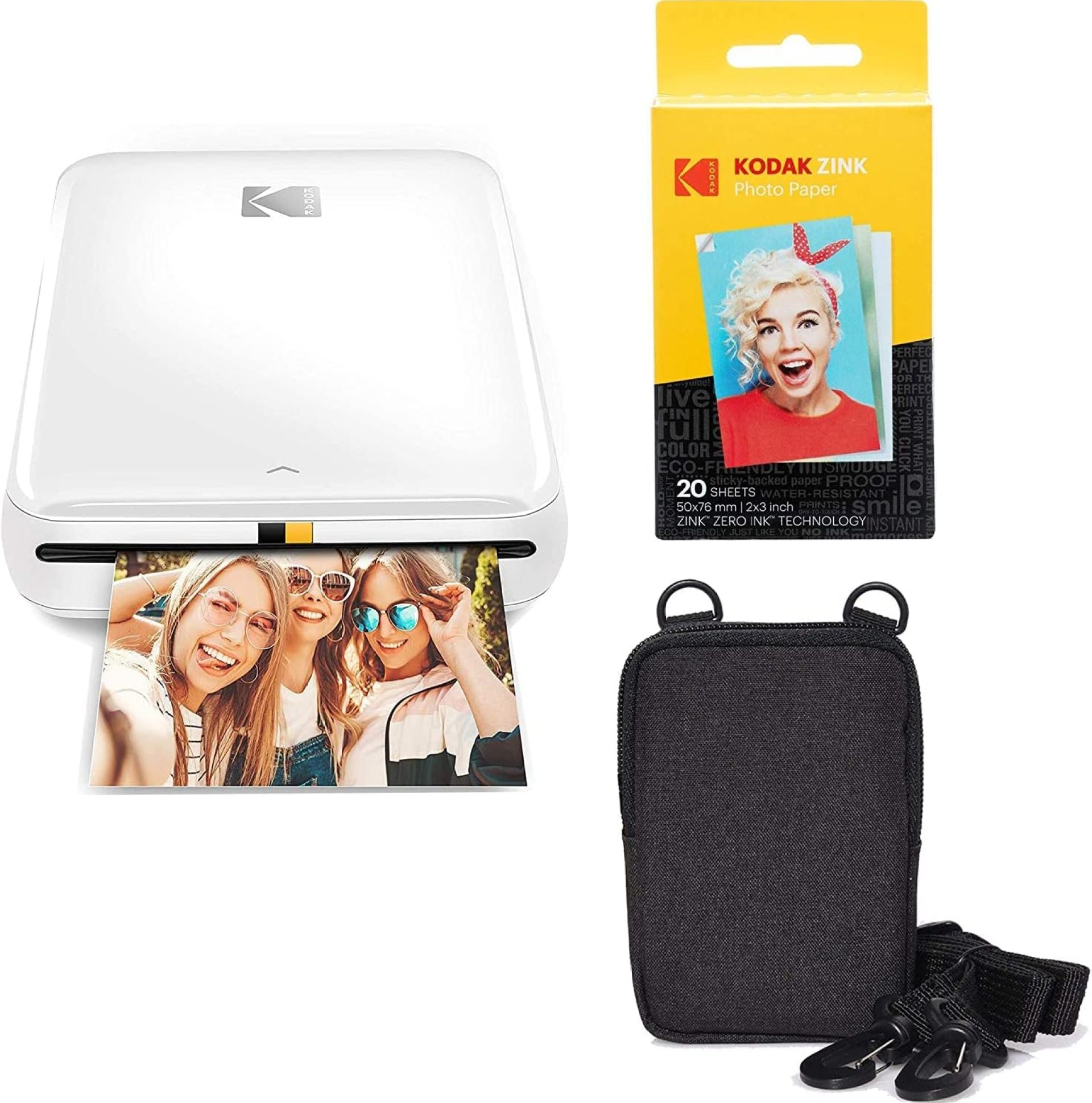 KODAK Step Wireless Mobile Photo Colour Printer (White) Go Bundle KODAK Step Wireless Mobile Photo Colour Printer (White) Go Bundle