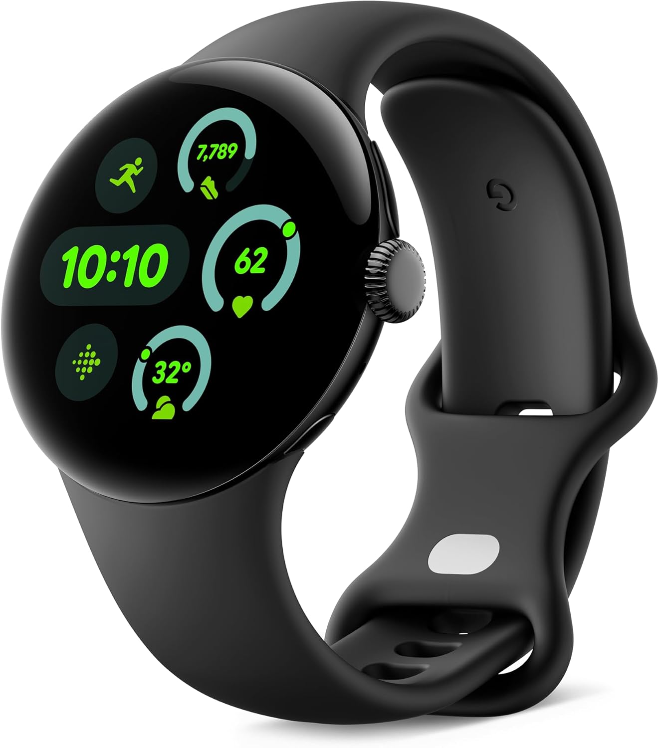 Google Pixel Watch 3 (41 mm) – Android smartwatch with heart rate tracking, advanced running from Fitbit, fitness insights, 24-hour battery – Matte Black Aluminium Case – Obsidian band – Wi-Fi Google Pixel Watch 3 (41 mm) – Android smartwatch with heart rate tracking, advanced running from Fitbit, fitness insights, 24-hour battery – Matte Black Aluminium Case – Obsidian band – Wi-Fi