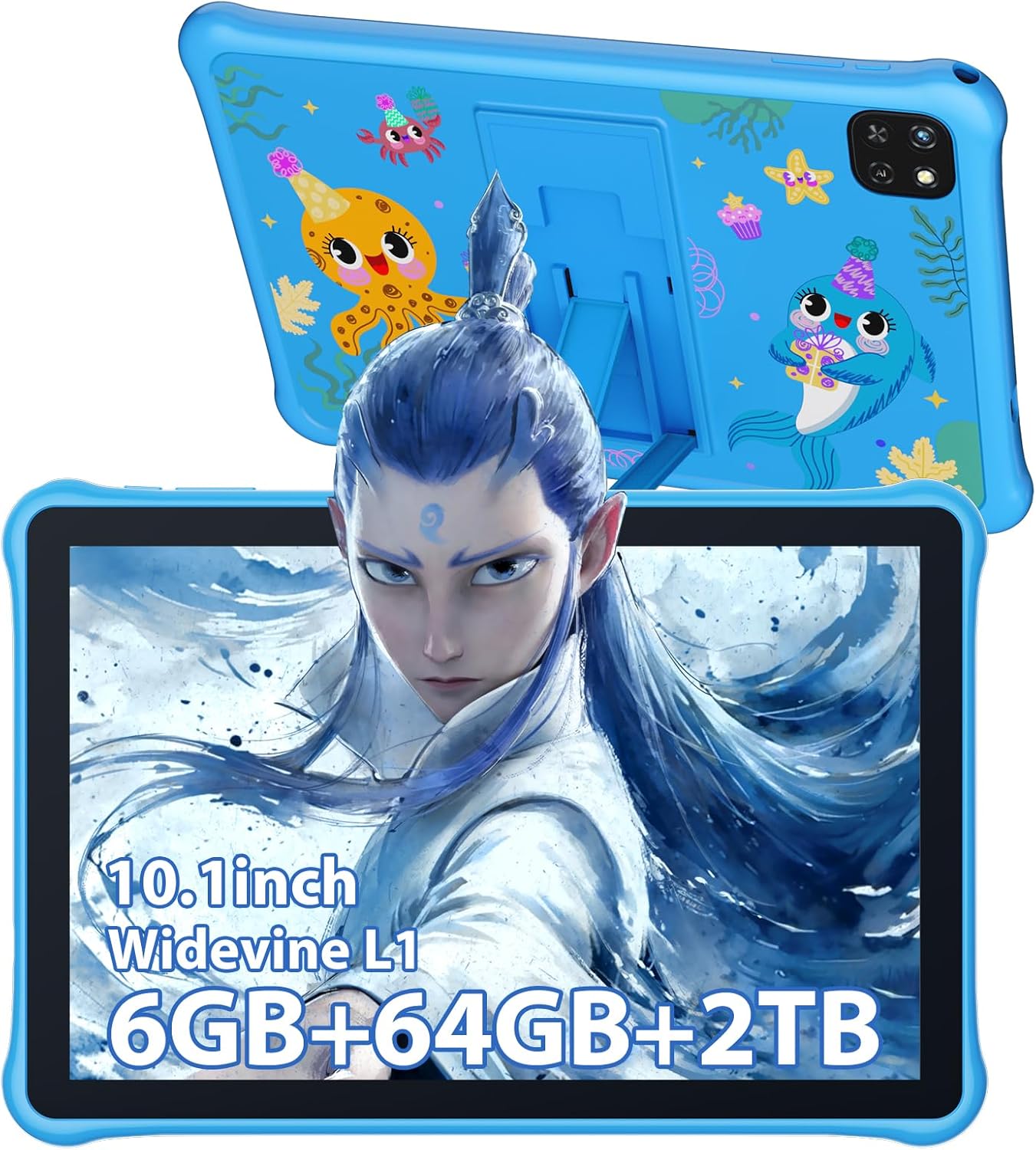 OSCAL Pad 50 Kids tablet 10 inch Tablet for Kids, Android Kids Tablets, 6+64GB/2TB TF, Widevine L1, Parental Control, 5100mAh, WiFi 6, Kid-Proof Case for Kids Tablets 6-12 Years, 2-Year Warranty(Blue) OSCAL Pad 50 Kids tablet 10 inch Tablet for Kids, Android Kids Tablets, 6+64GB/2TB TF, Widevine L1, Parental Control, 5100mAh, WiFi 6, Kid-Proof Case for Kids Tablets 6-12 Years, 2-Year Warranty(Blue)