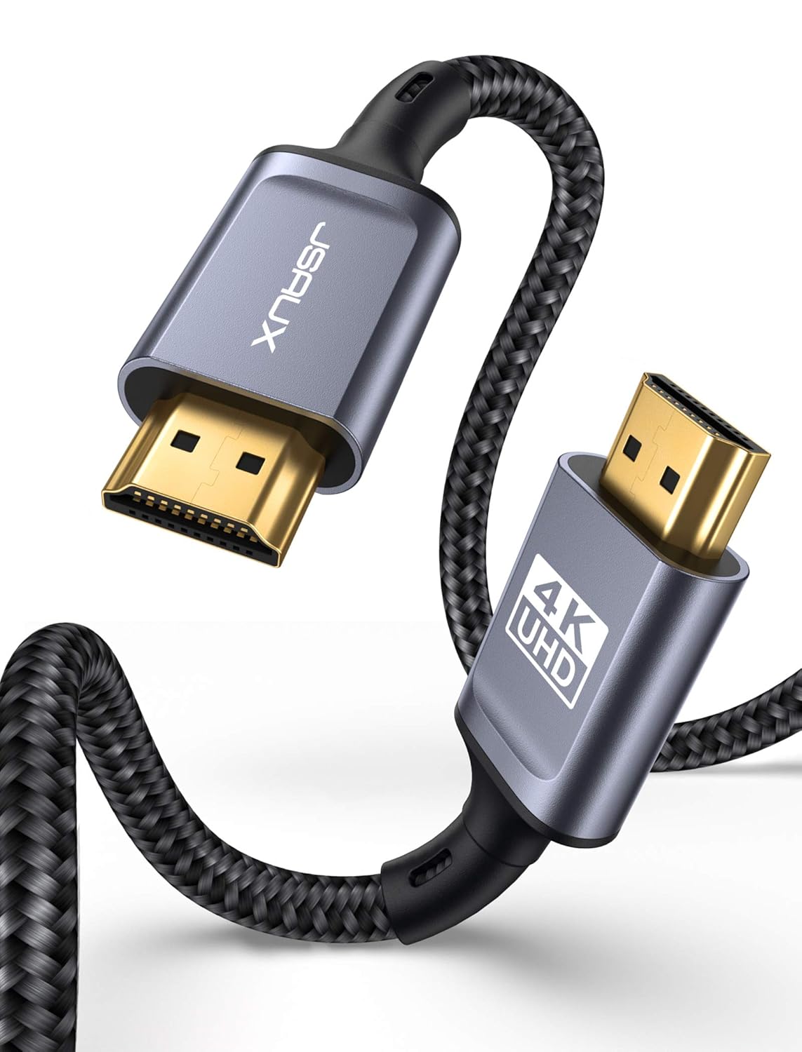JSAUX 4K HDMI Cable 3M, Ultra High Speed 18Gbps HDMI 2.0 Cable Lead Support 4K@60Hz HDR, HDCP 2.2, 2160P, HD 1080P, Ethernet, 3D, ARC Compatible with Fire TV, Apple TV, PlayStation PS4 PS3 PC – Grey JSAUX 4K HDMI Cable 3M, Ultra High Speed 18Gbps HDMI 2.0 Cable Lead Support 4K@60Hz HDR, HDCP 2.2, 2160P, HD 1080P, Ethernet, 3D, ARC Compatible with Fire TV, Apple TV, PlayStation PS4 PS3 PC – Grey