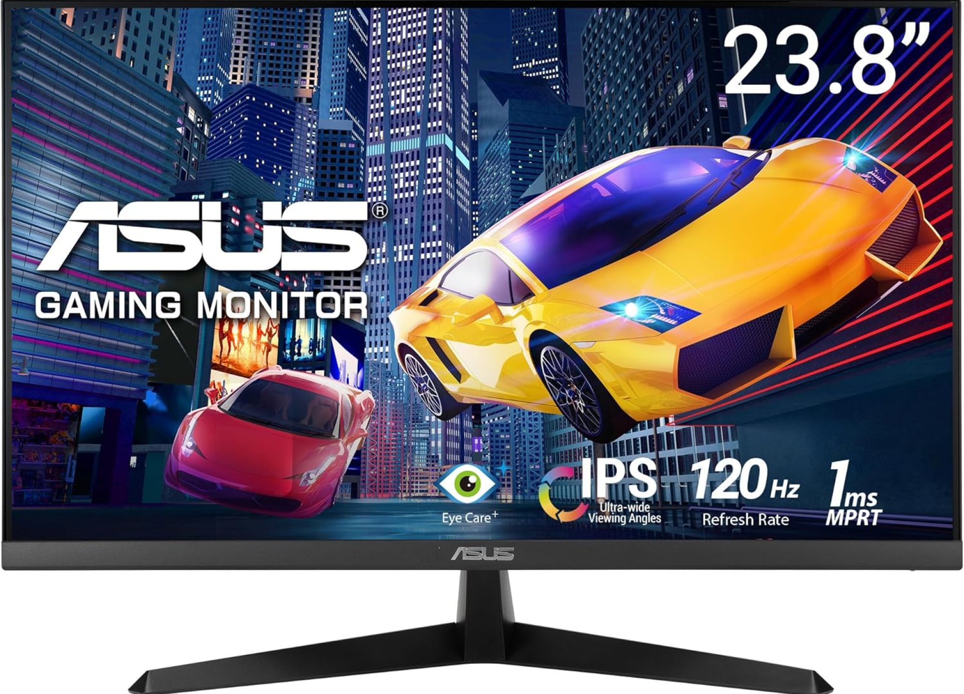 ASUS VY249HGR Eye Care Gaming Monitor – 23.8 inch FHD (1920×1080), IPS, 120Hz OC, SmoothMotion, 1ms MPRT, Adaptive Sync, Eye Care Plus, Blue Light Filter, Flicker Free, antibacterial treatment ASUS VY249HGR Eye Care Gaming Monitor – 23.8 inch FHD (1920×1080), IPS, 120Hz OC, SmoothMotion, 1ms MPRT, Adaptive Sync, Eye Care Plus, Blue Light Filter, Flicker Free, antibacterial treatment