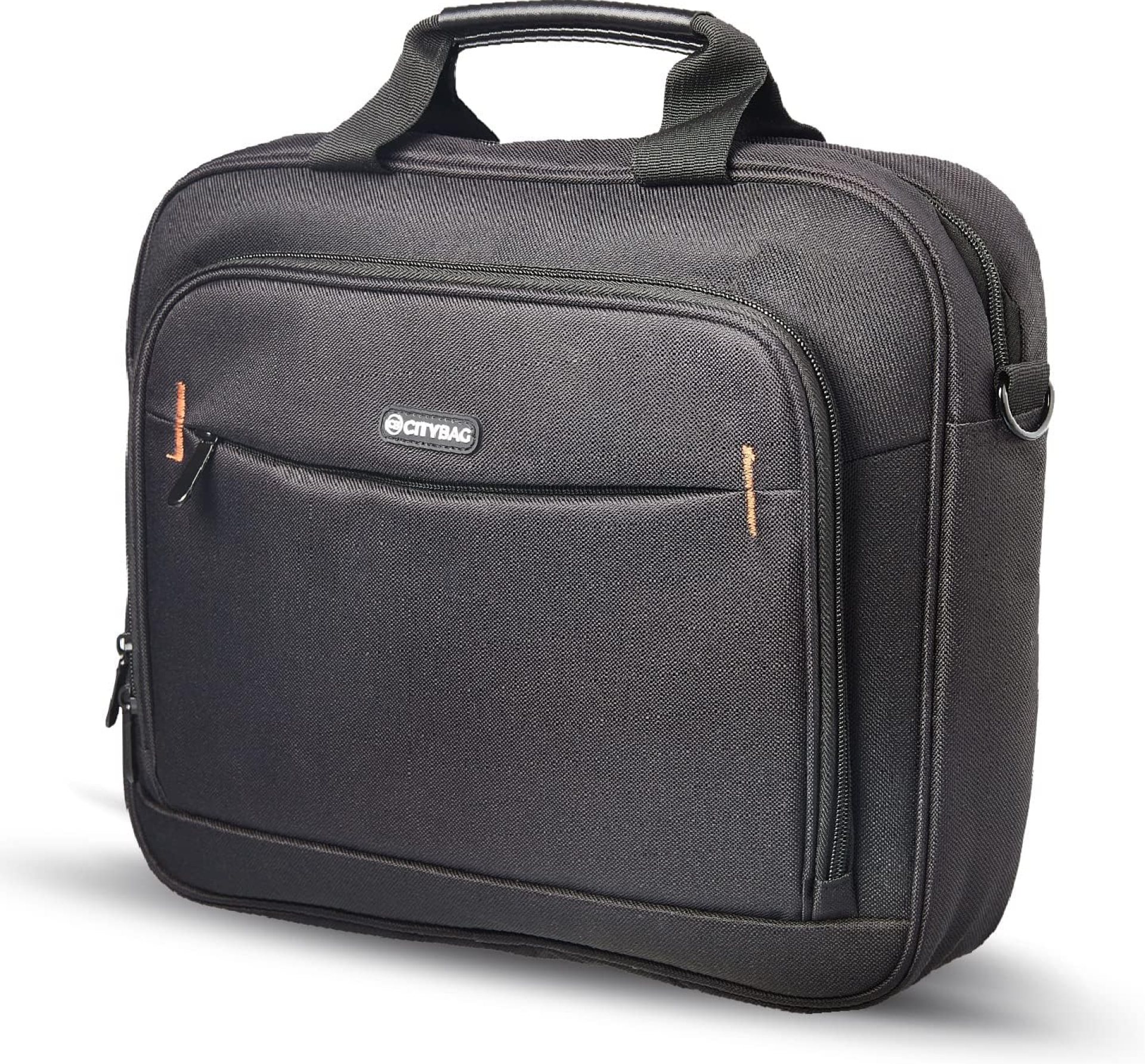 CB CITY BAG 14 Inch Laptop Bag Computer Bag for Men & Women, Black Laptop Case Sleeve with Shoulder Strap – Document Handbag Briefcase for Work, Office, Travel, or Business CB CITY BAG 14 Inch Laptop Bag Computer Bag for Men & Women, Black Laptop Case Sleeve with Shoulder Strap – Document Handbag Briefcase for Work, Office, Travel, or Business