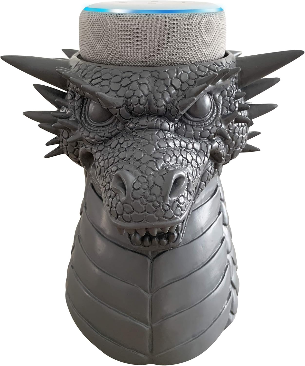 Dekodots Smart Speaker Table Stand (Dragon) – Decorative Holder for Amazon Echo Dot or Google Home Mini – Portable Design, No Sound or Microphone Interference – Durable Poly-Resin, Lightweight Dekodots Smart Speaker Table Stand (Dragon) – Decorative Holder for Amazon Echo Dot or Google Home Mini – Portable Design, No Sound or Microphone Interference – Durable Poly-Resin, Lightweight