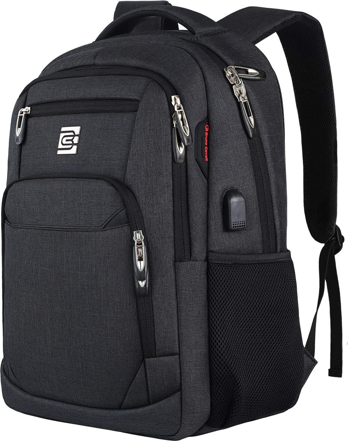 KASIBON Laptop Backpack with USB Charging&Headphone Port,Anti-Theft Business Laptop Backpack with Breathable Padded Shoulder Strap, Water Resistant Computer Rucksack KASIBON Laptop Backpack with USB Charging&Headphone Port,Anti-Theft Business Laptop Backpack with Breathable Padded Shoulder Strap, Water Resistant Computer Rucksack