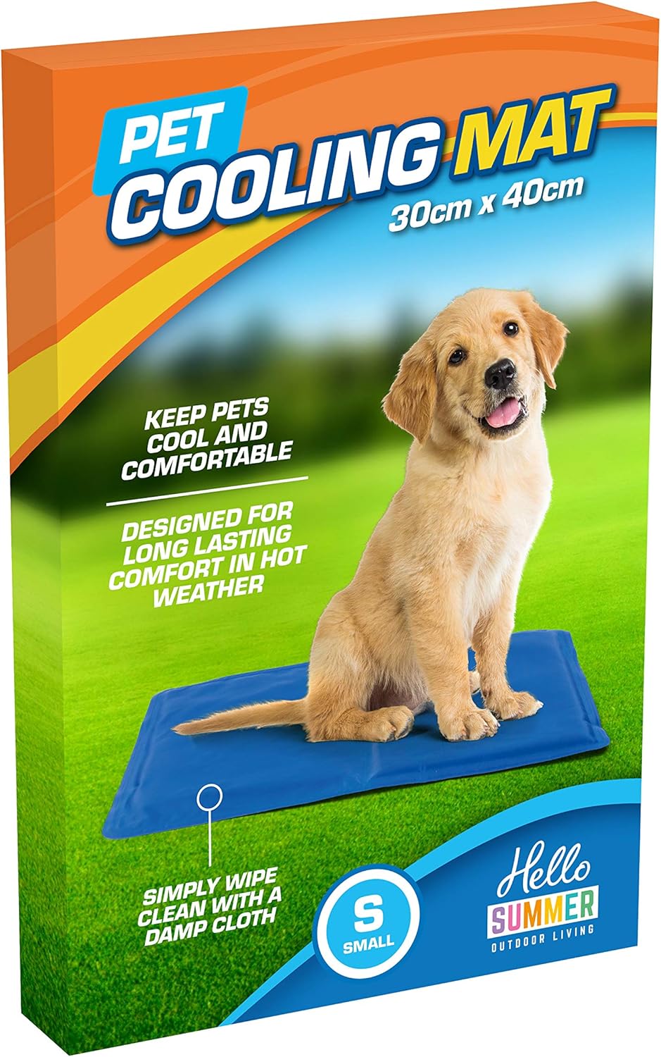 Vivo Technologies Hello Summer Dog Cooling Mat – Non-Toxic Gel Self Cooling Pad, Ideal for Dogs in Hot Summer – Small 30 x 40cm Vivo Technologies Hello Summer Dog Cooling Mat – Non-Toxic Gel Self Cooling Pad, Ideal for Dogs in Hot Summer – Small 30 x 40cm