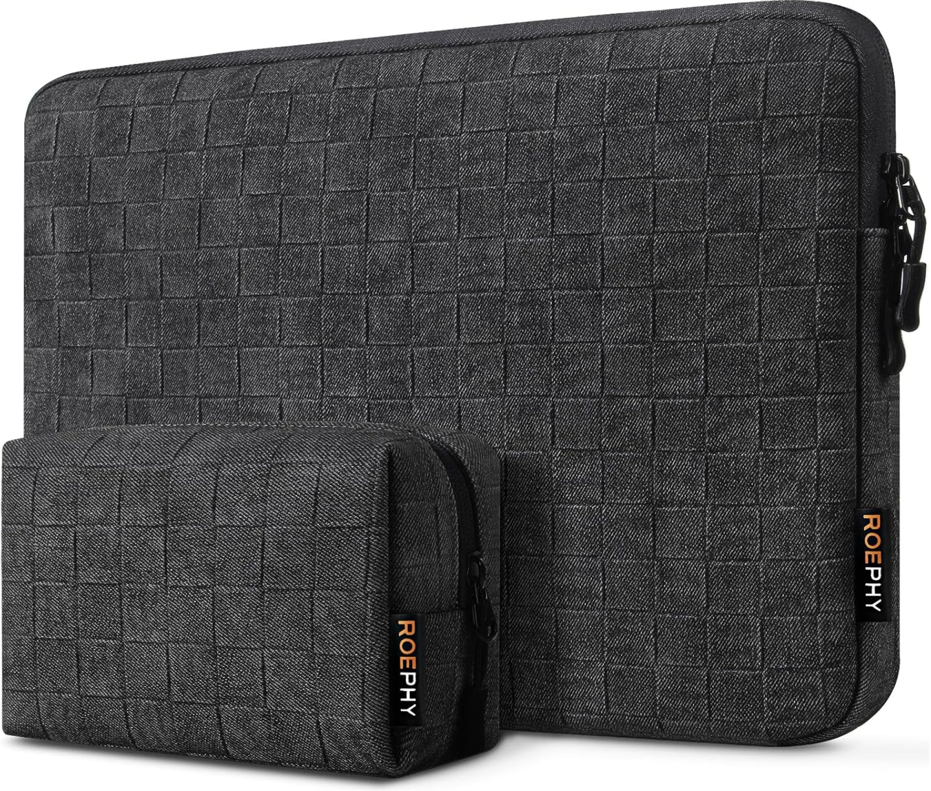 ROEPHY 16″ Laptop Sleeve Portable PC Bag Waterproof Shockproof Tablet Case Pouch for 16 Inch MacBook Pro M3 M2 M1 / Dell/HP Pavilion Envy/Lenovo ThinkPad IdeaPad/ASUS Vivobook, Black Grey ROEPHY 16″ Laptop Sleeve Portable PC Bag Waterproof Shockproof Tablet Case Pouch for 16 Inch MacBook Pro M3 M2 M1 / Dell/HP Pavilion Envy/Lenovo ThinkPad IdeaPad/ASUS Vivobook, Black Grey