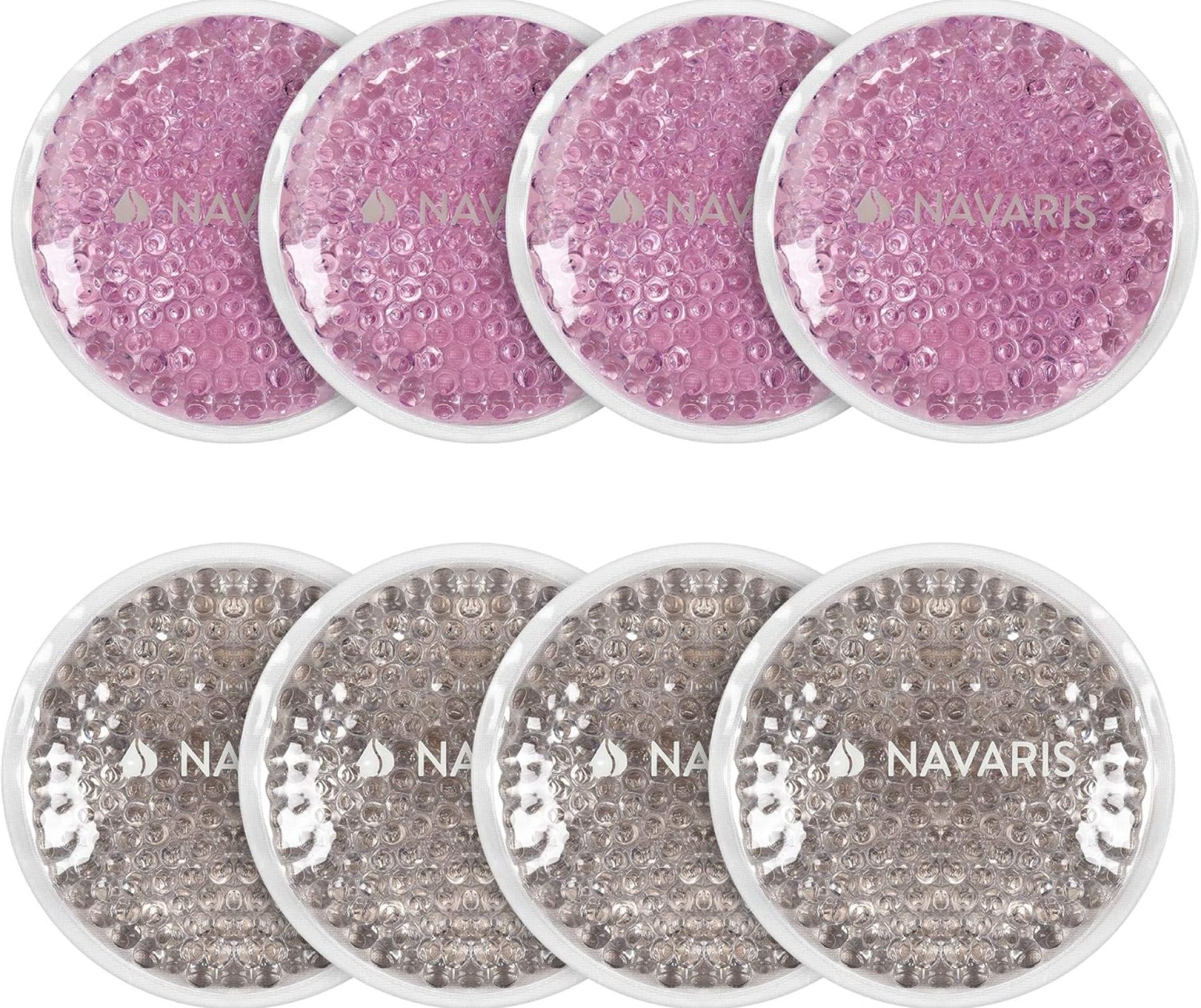 Navaris Round Gel Ice Pack Set – Set of 8 Small Soft Reusable Gel Ice Packs for Hot/Cold Use Navaris Round Gel Ice Pack Set – Set of 8 Small Soft Reusable Gel Ice Packs for Hot/Cold Use