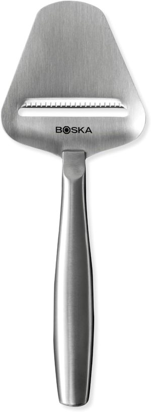 Boska Stainless Steel Cheese Slicer – Copenhagen For All Types of Cheese – Multi-Functional Cheese Slicer – Handheld Slicer – Silver Non-Stick – Dishwasher Safe – For Kitchen Cooking