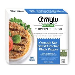 Amylu Organic Sea Salt & Cracked Pepper Burgers