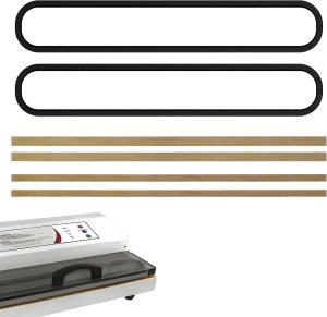 Maintenance Kit (08-0501-W) for Weston Pro Series Vacuum Sealer, for Weston Pro-2100, Pro-2200, Pro-2300 Vacuum Sealers,Includes 2 Pcs Oval Vacuum Chamber Seals and 4 Pcs Seal Bar Tapes