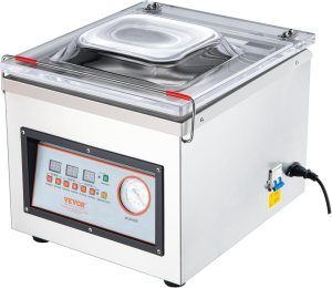 VEVOR Chamber Vacuum Sealer DZ-260C Kitchen Food Chamber Vacuum Sealer, 110V Packaging Machine Sealer for Food Saver, Home, Commercial Using