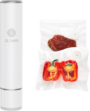Handheld Vacuum Sealer for Food,Compact Vacuum Sealer Machine Portable Rechargeable and Wireless,Include 20 Reusable Vacuum Sealer Bags Ideal for Preservation Fresh,Sous-Vide,Meal Prep,Food Storage.
