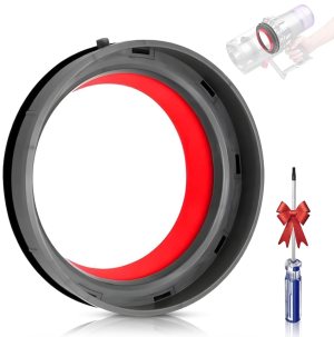 Dust Bin Top Fixed Sealing Ring Compatible with Dyson V11 V15 SV14 SV15 SV22 Vacuum Cleaner Canister Replacement Parts with T8 Screwdriver,Dirt Cup Replacement Parts Repair Accessories