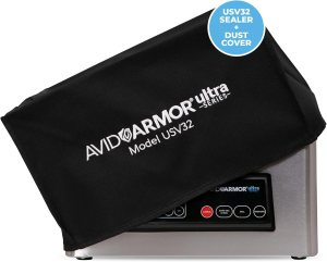 Avid Armor Ultra Series USV32 Chamber Vacuum Sealer Bundle – Premium Vacuum Sealer Machine with Protective Dust Cover for Home & Commercial Food Preservation