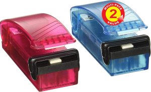 iTouchless Handheld Heat Bag Sealer (2-Pack) for Airtight Food Storage Saver, Reseals Snack Bags, Seals Plastic Aluminum Chip Packs and Commercial Size Repack