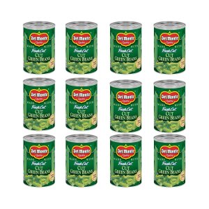 DEL MONTE FRESH CUT BLUE LAKE Cut Green Beans Canned Vegetables,14.5 Ounce (Pack of 12)