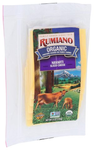 Rumiano Organic Havarti Cheese, Sliced, 6 oz