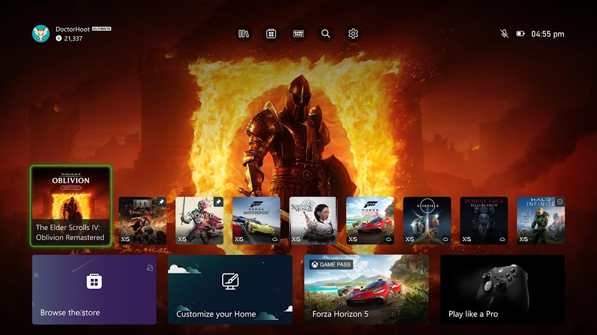 Xbox will let you pin up to three favorite games to your homescreen Xbox will let you pin up to three favorite games to your homescreen