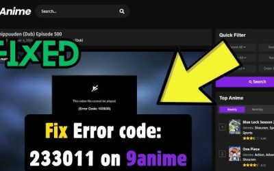 How to Fix Error Code 23301 on 9anime How to Fix Error Code 23301 on 9anime
