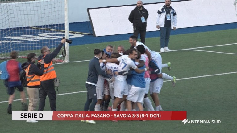 22 OTTOBRE 2025 – SERIE D – COPPA ITALIA: FASANO – SAVOIA 3-3 (8-7 DCR) 22 OTTOBRE 2025 – SERIE D – COPPA ITALIA: FASANO – SAVOIA 3-3 (8-7 DCR)