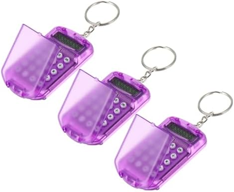 3pcs Keychain Calculator Portable Birthday Calculator Mini Calculator Key Chains for Kids Novelty Keychain Mini Keychain Small Pocket Calculator Clamshell Cute Purple Abs Pendant 3pcs Keychain Calculator Portable Birthday Calculator Mini Calculator Key Chains for Kids Novelty Keychain Mini Keychain Small Pocket Calculator Clamshell Cute Purple Abs Pendant