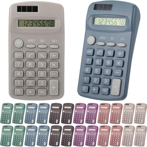 24 Pcs 36 Pcs Small Basic Calculators Bulk Pocket Size Mini Calculator Standard Solar Battery Dual Powered 8 Digit Display Scientific Calculator for Students Kid School Office Accounting Tool 24 Pcs 36 Pcs Small Basic Calculators Bulk Pocket Size Mini Calculator Standard Solar Battery Dual Powered 8 Digit Display Scientific Calculator for Students Kid School Office Accounting Tool