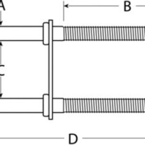 BOW EYE-U BOLT .38 BOW EYE-U BOLT .38