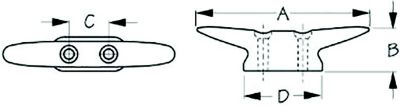 BRONZE CLOSE BASE CLEAT 3″