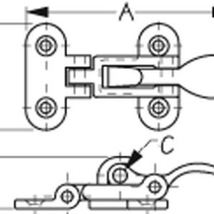 CHROME BRASS ANTI-RATTLE FASTE CHROME BRASS ANTI-RATTLE FASTE