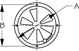 VENT BUTTERFLY SS 4 REPLACES P/N 354-331440