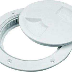 ABS DECK PLATE WHITE WITH COLLAR-4 INCH ABS DECK PLATE WHITE WITH COLLAR-4 INCH