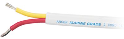 Safety Duplex Cable, 14/2 AWG (2 x 2mm2), Flat – 100ft